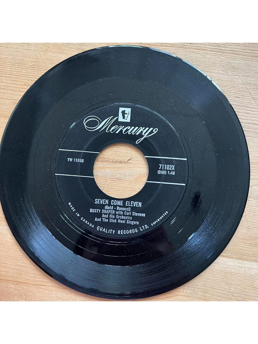 Rusty Draper - Seven come Eleven/Freight Train 45rpm VG+ R20